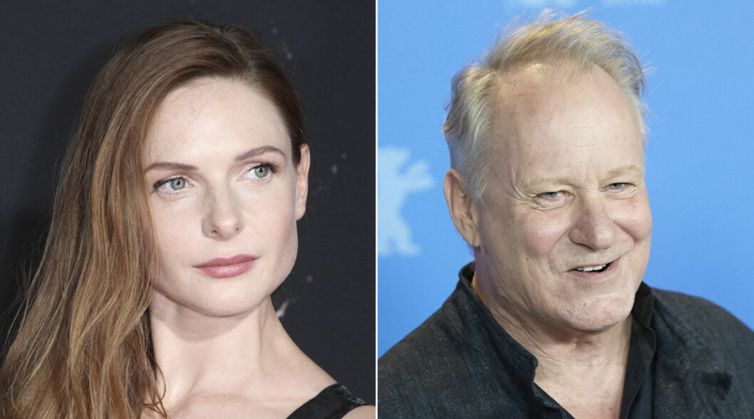 Rebecca Ferguson och Stellan Skarsgård spelar i år mot varandra på vita duken. Rebecca Ferguson och Stellan Skarsgård