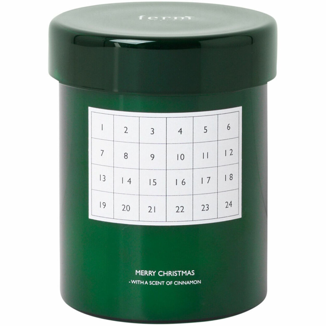 Doftljus med julkalender från Ferm Living