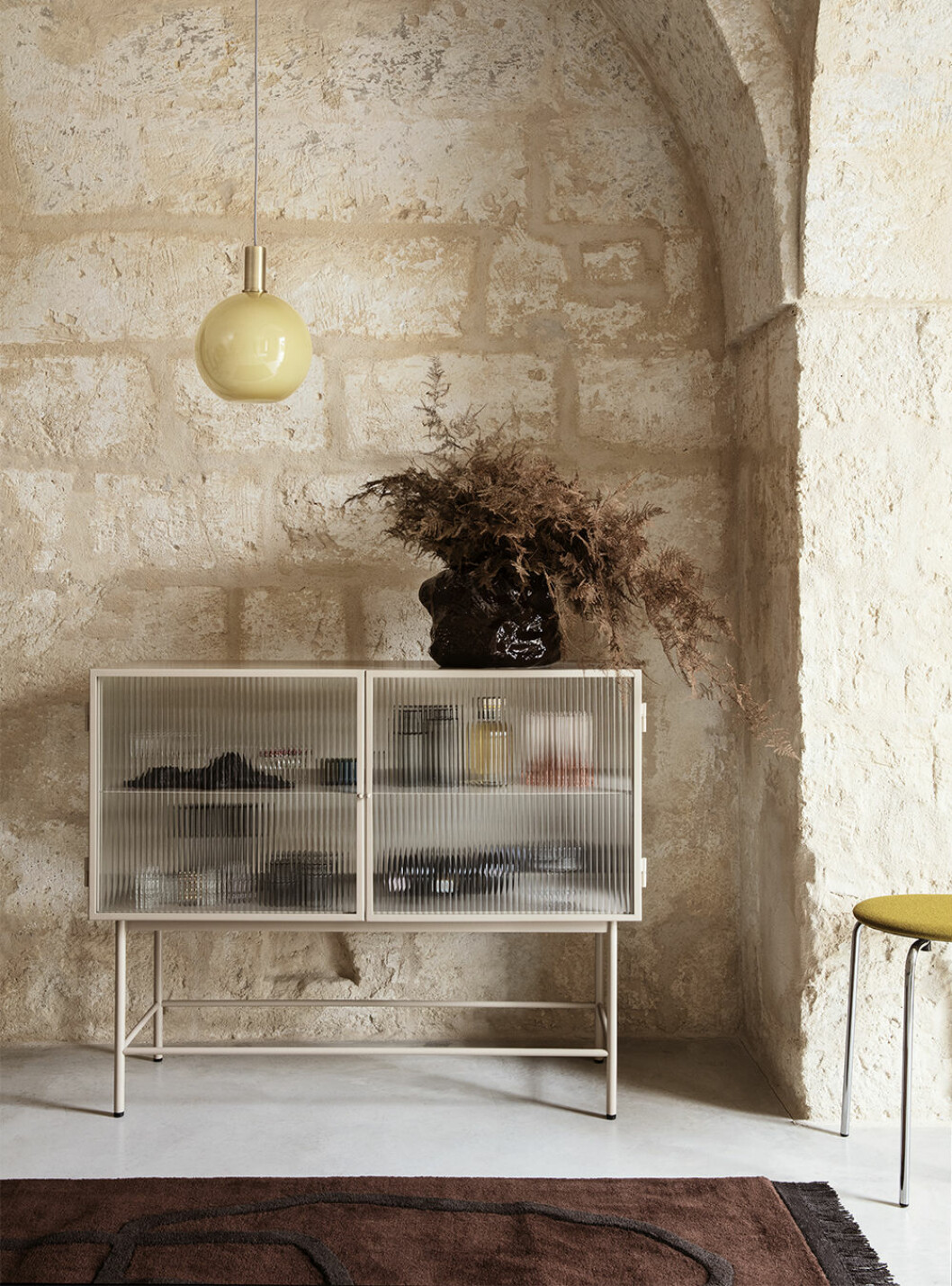 Dämpade gula detaljer hos danska Ferm Living. Foto: Ferm Living gula detaljer hos Ferm Living