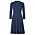 festklänningar dam: blå bomullsklänning med plisserad kjol från Jumperfabriken