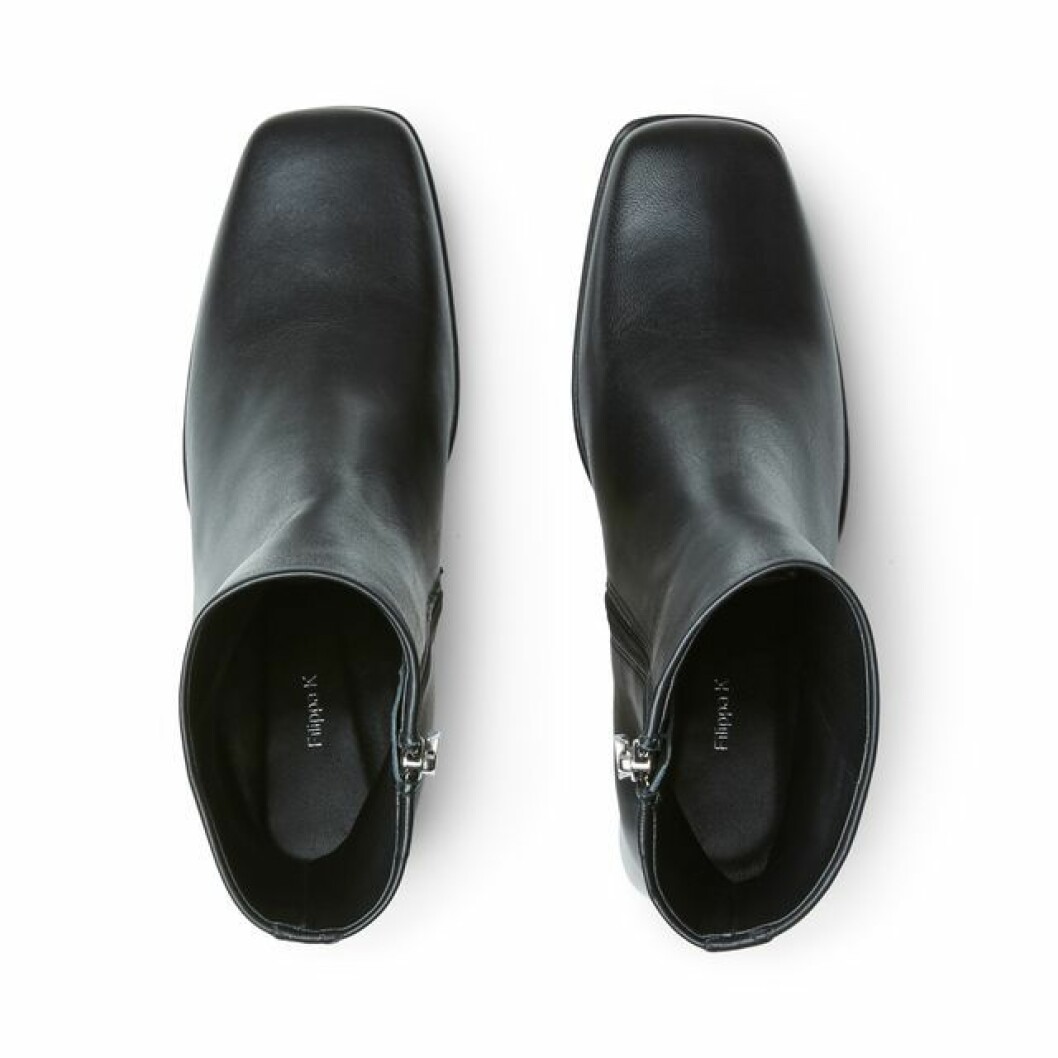 Höstboots i svart skinn Filippa K