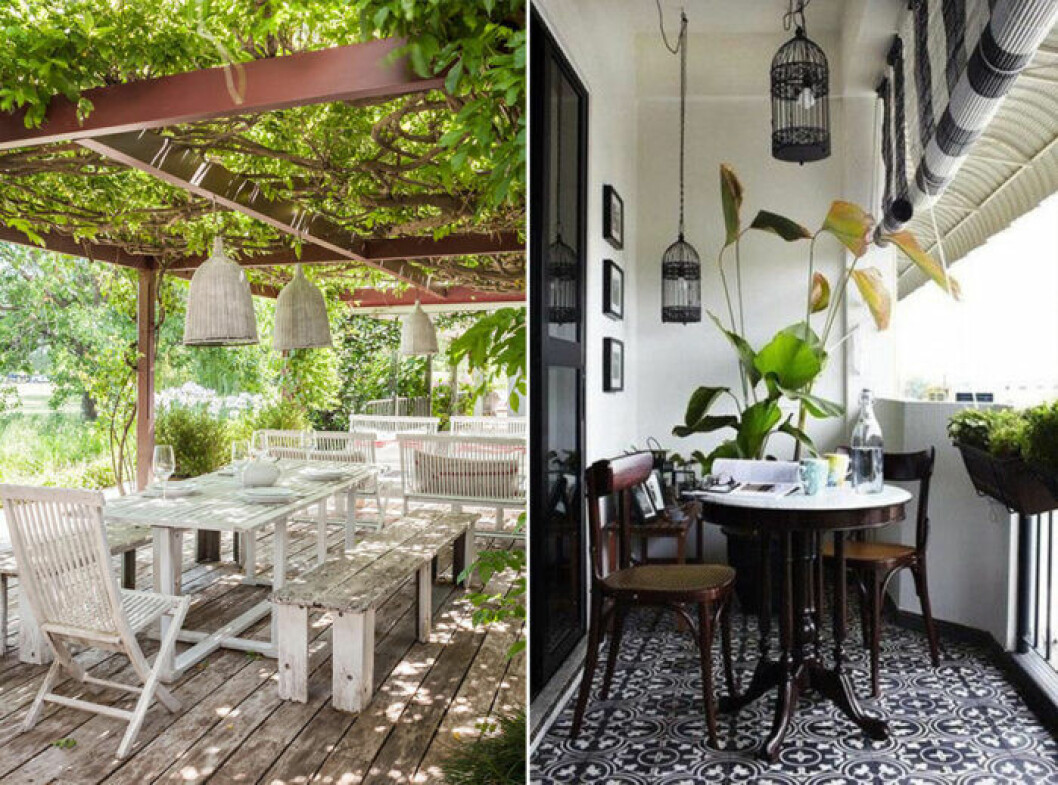 Bild via: <a target="_blank" rel="noopener" href="https://www.lanacion.com.ar/1931528-una-casa-con-un-jardin-espectacular">Lanacion</a> | Bild via: <a target="_blank" rel="noopener" href="http://m4cravings.com/post/165183836612/floor-tiles-in-your-balcony-ideas">M4cravings</a> Fint golv och pergola utomhus