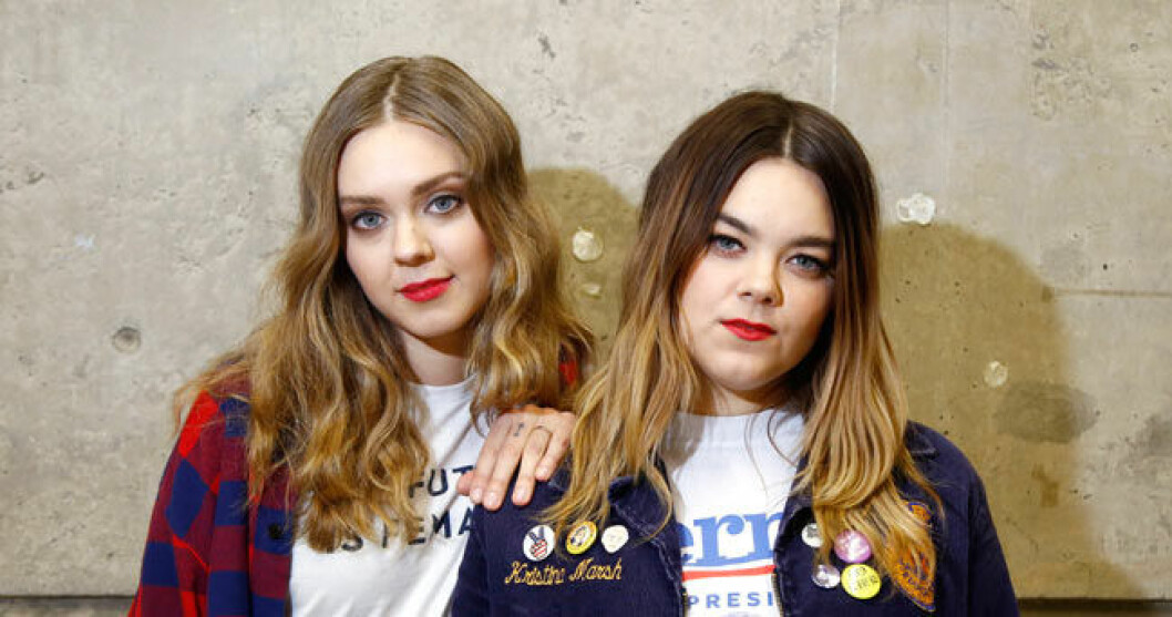 Det skiljer tre år mellan systrarna Klara och Johanna Söderberg som blivit framgångsrika tillsammans med First Aid Kit. Foto: IBL