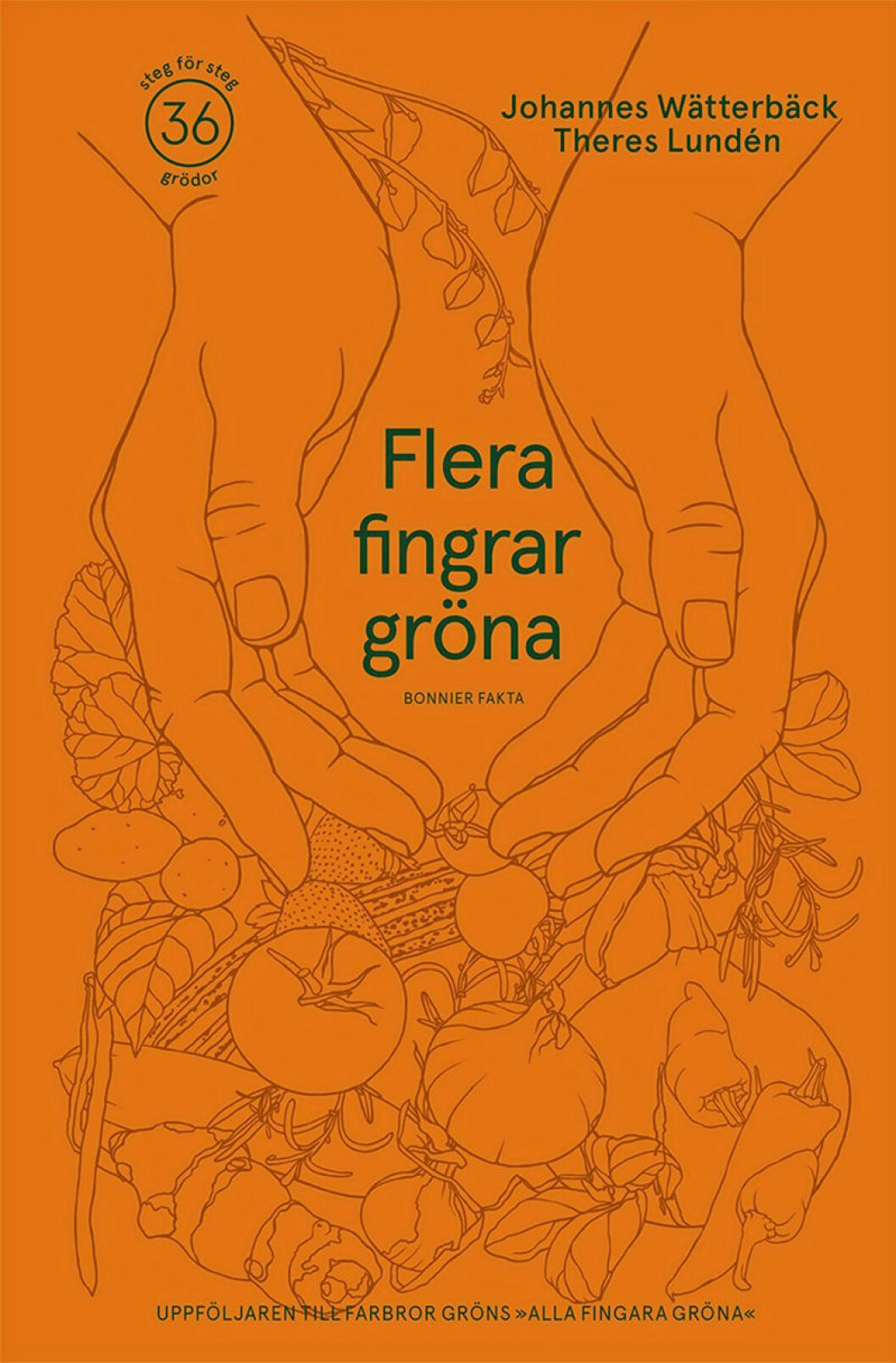 flera fingrar gröna bok