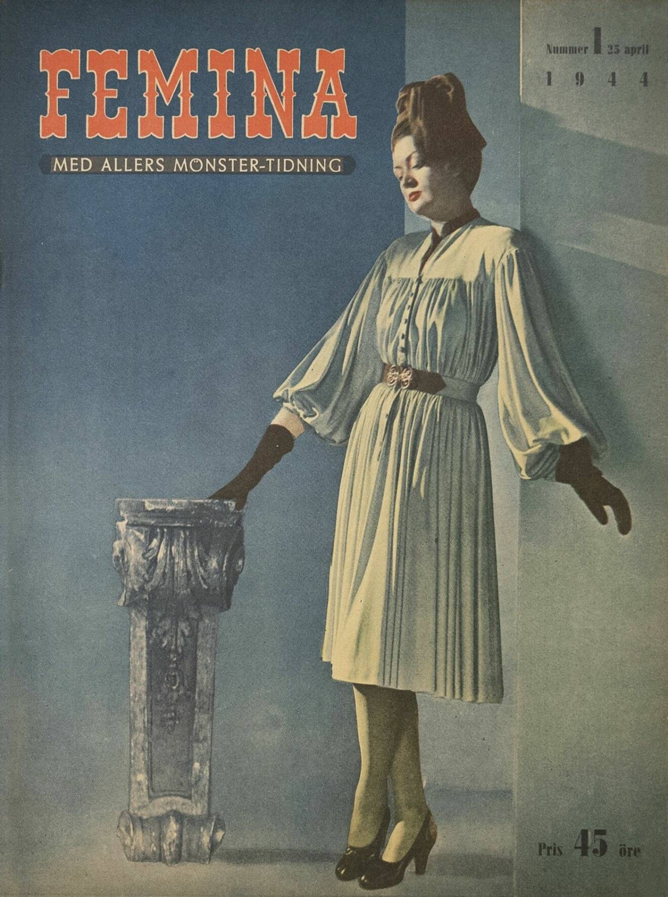 Första numret av Femina, 23 april 1944.