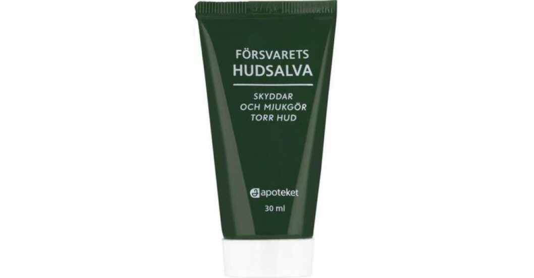 Försvarets hudsalva på tub