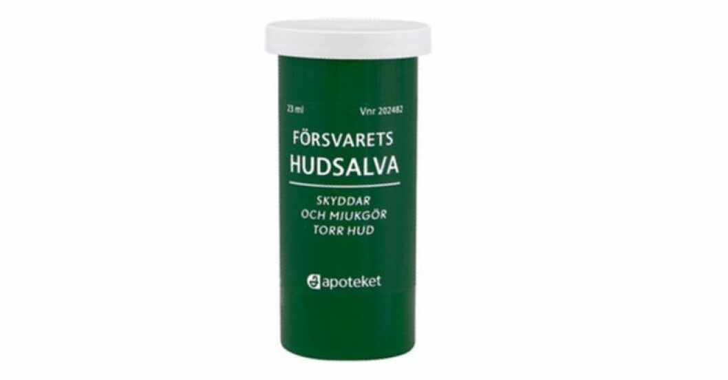 Försvarets hudsalva på stick