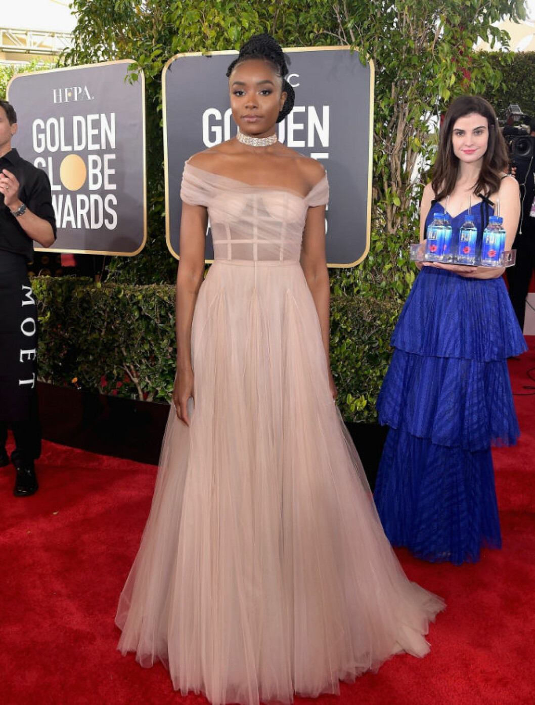Fotobombande kvinna på Golden Globe.