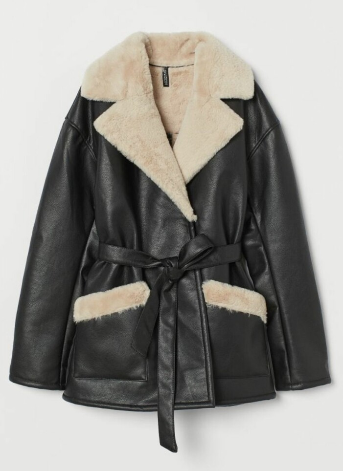Jacka i fuskskinn H&M