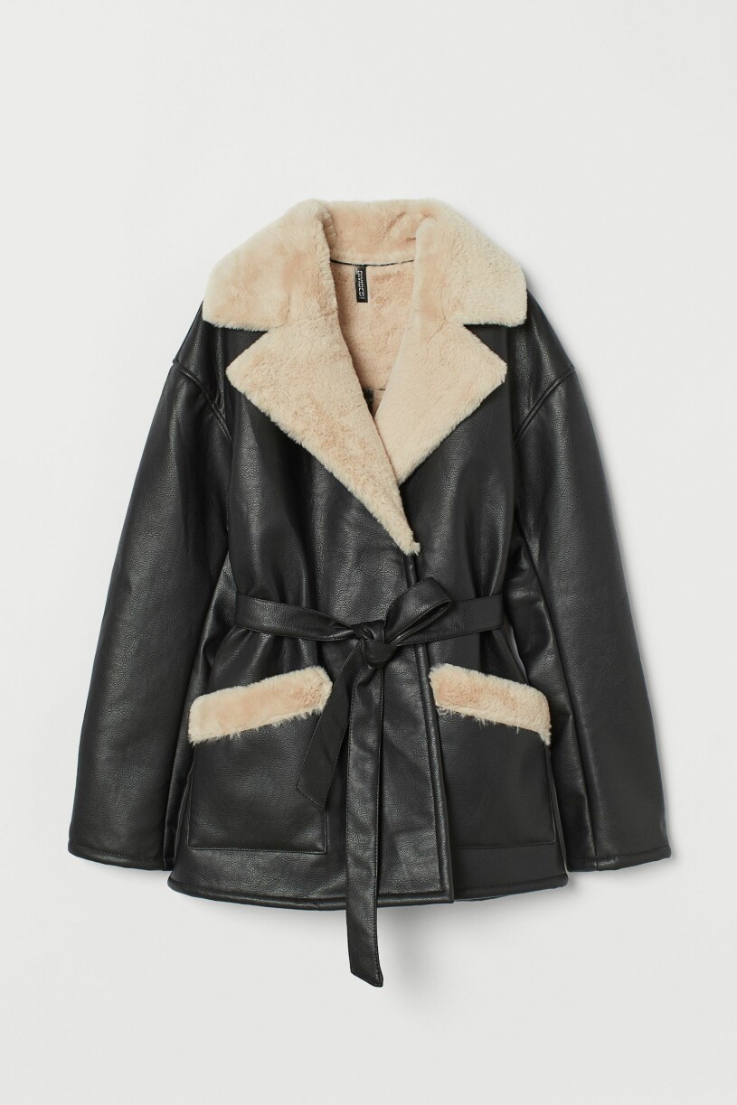 Fuskskinnsjacka med pälsfoder H&M