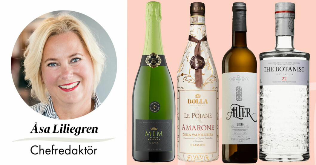 Åsa Liliegren, chefredaktör Femina tipsar om goda viner