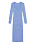 Blå, figurnära klänning med långa ärmar från Ganni.