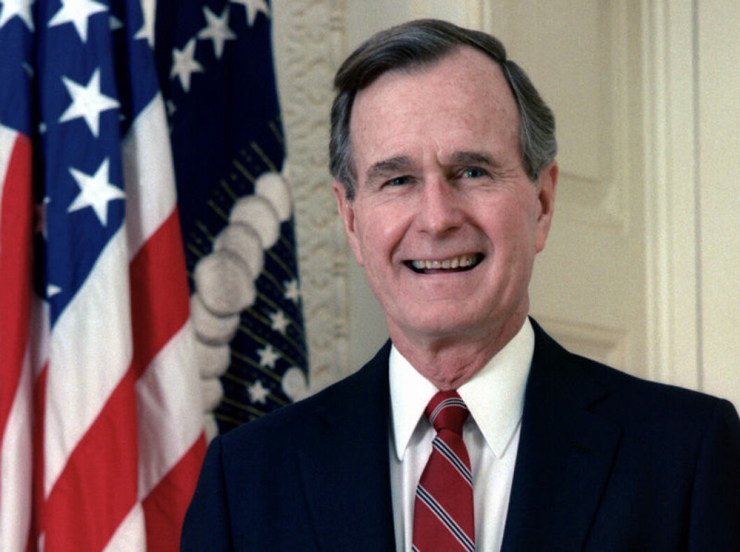 Geroge H.W. Bush blev 94 år gammal. Foto: IBL George HW Bush dog 2018.