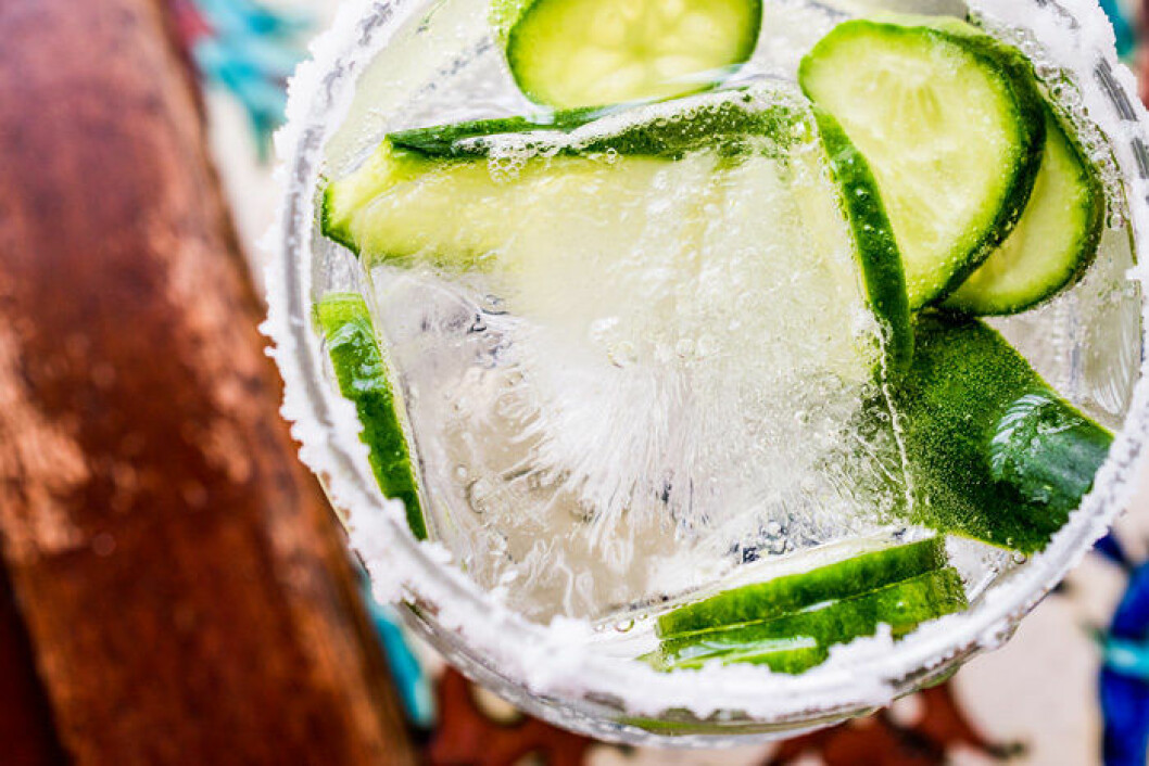 Gin tonic med gurka recept