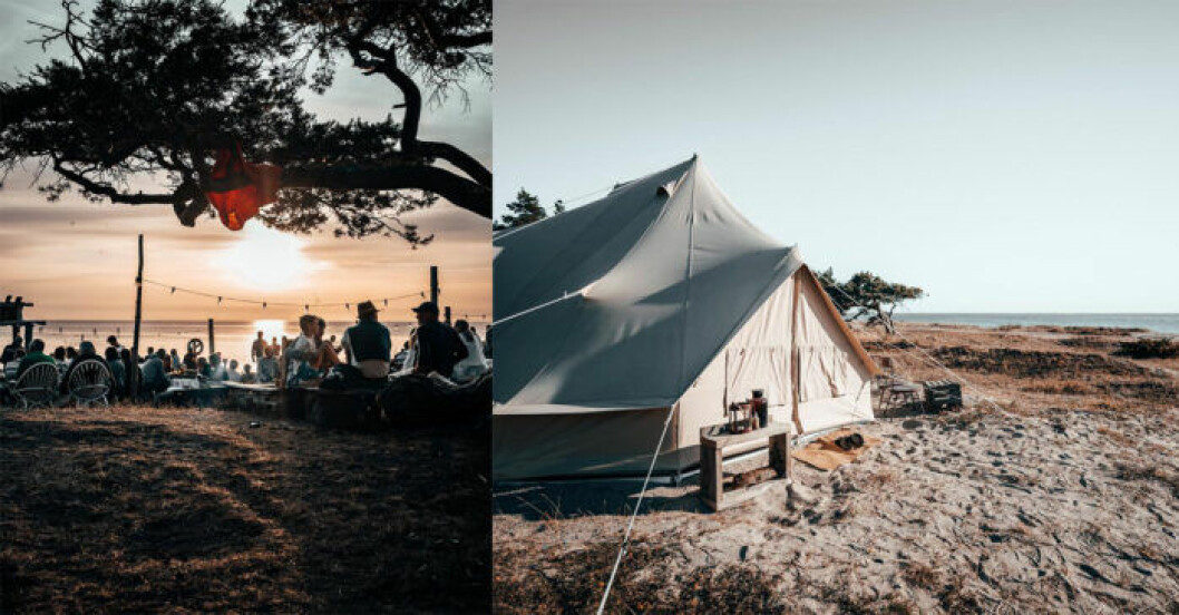 Prova på glamping i sommar! Surflogiet Gotland, prova på glamping.