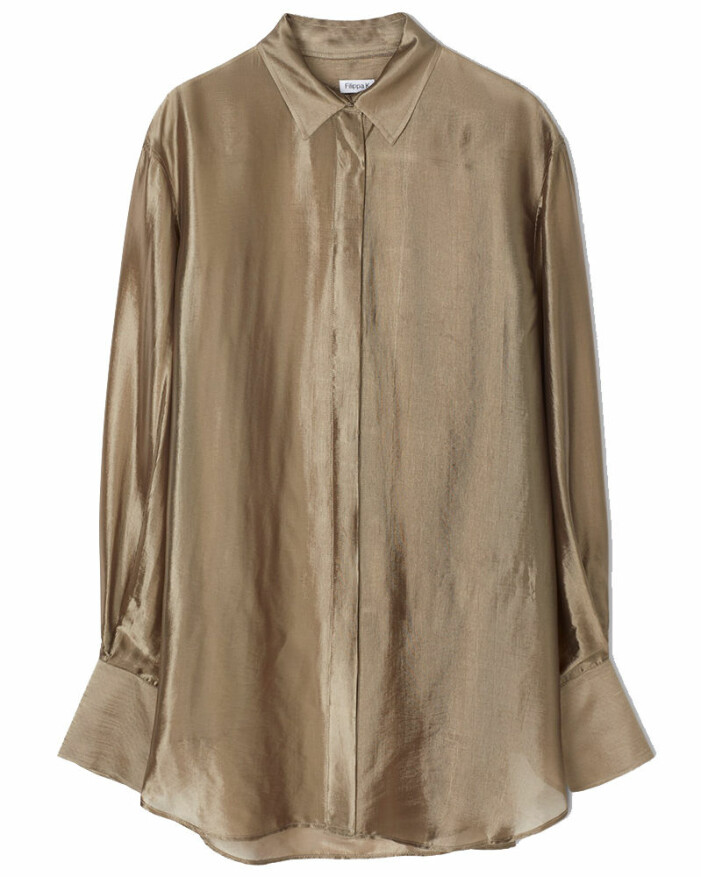 glansig skjorta filippa k