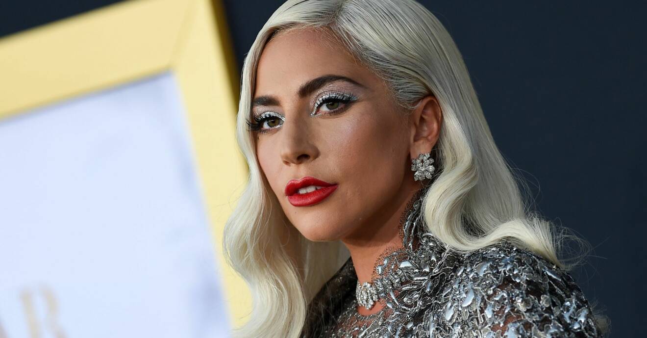 Lady Gaga i glitter ögonskugga