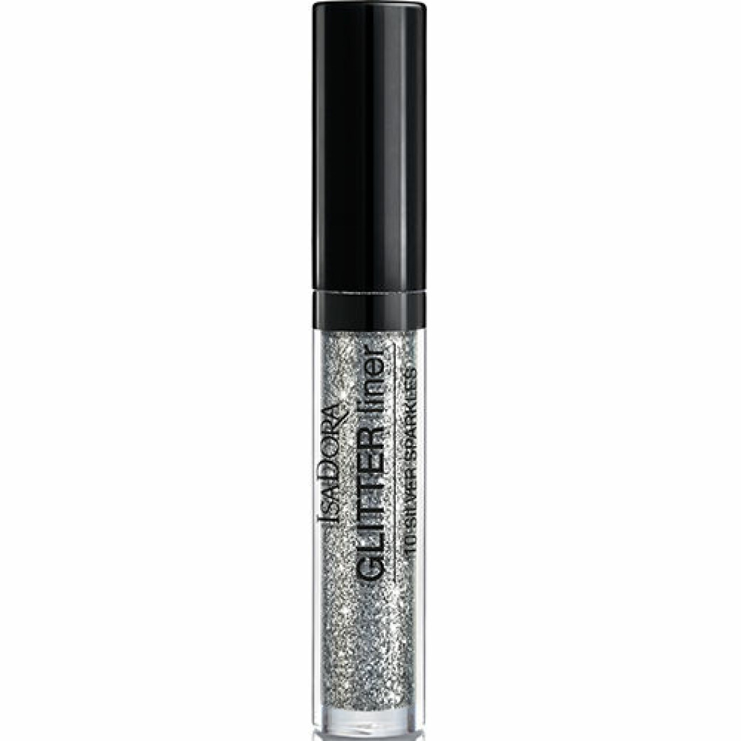 Eyeliner i silver glitter