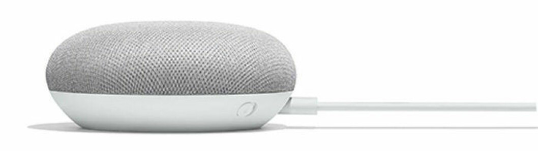 Google Home Mini är en mindre variant av Google Home. En bild på Google Home Mini, som är en mindre variant av Google Home.