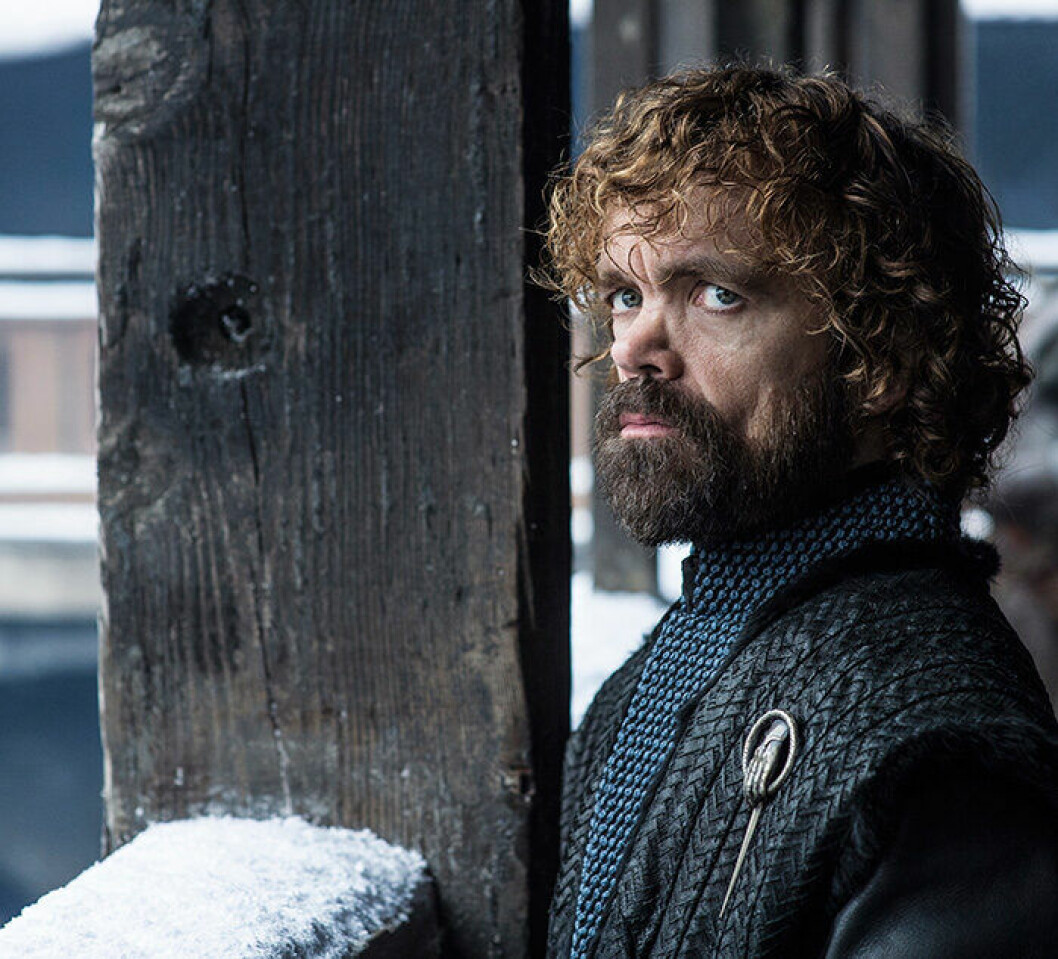 En bild på karaktären Tyrion Lannister från tv-serien Game of Thrones.