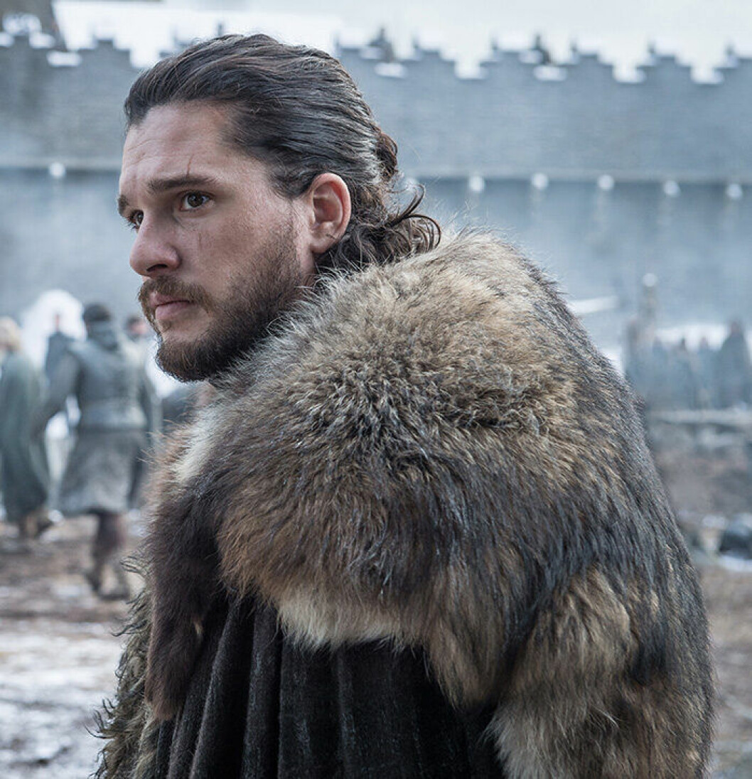 En bild på karaktären Jon Snow från tv-serien Game of Thrones.