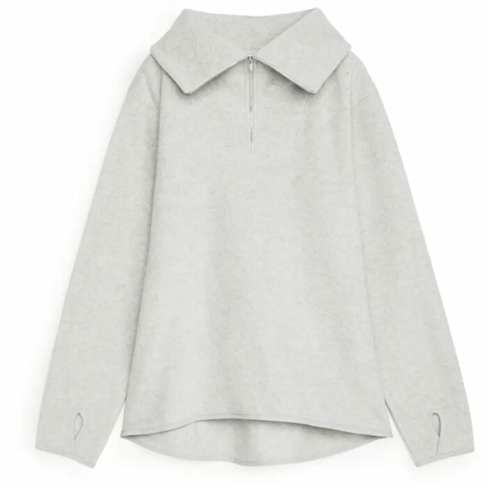 grå fleece arket