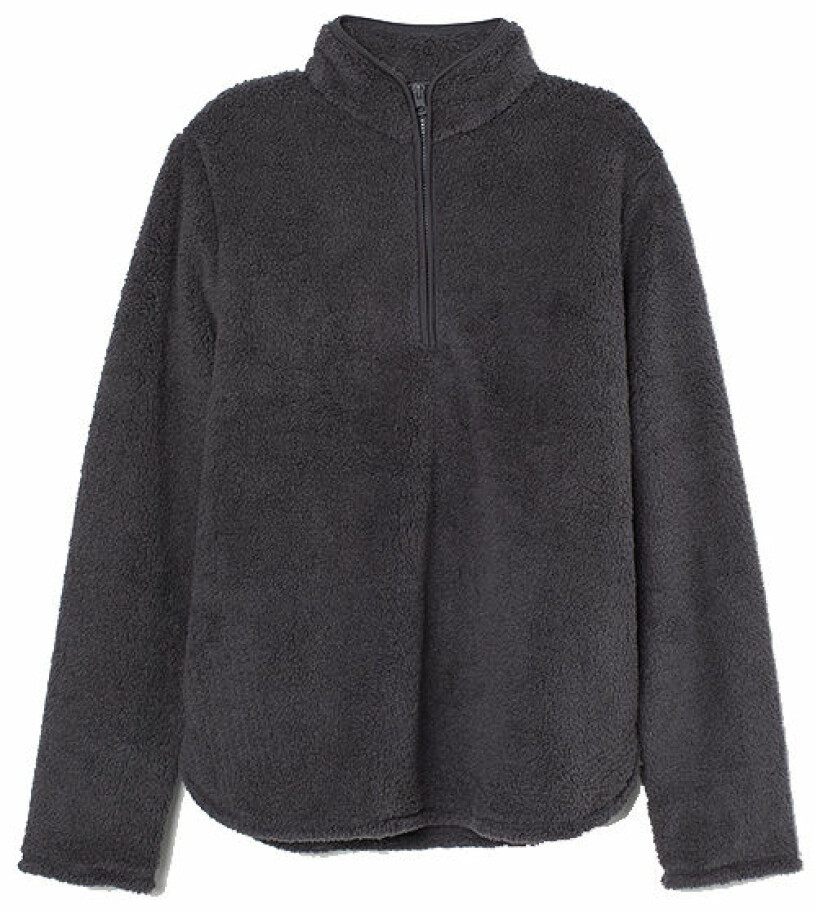 grå fleece hm