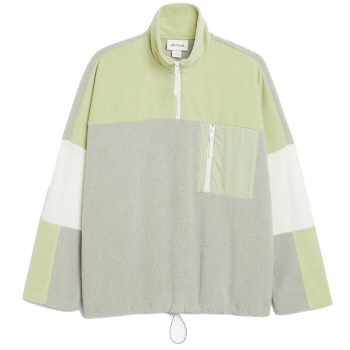 grå fleece monki