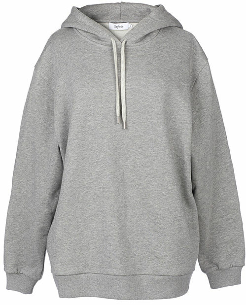 grå hoodie stylein