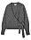grå omlottkofta tillverkad i ull och alpacka från Cos