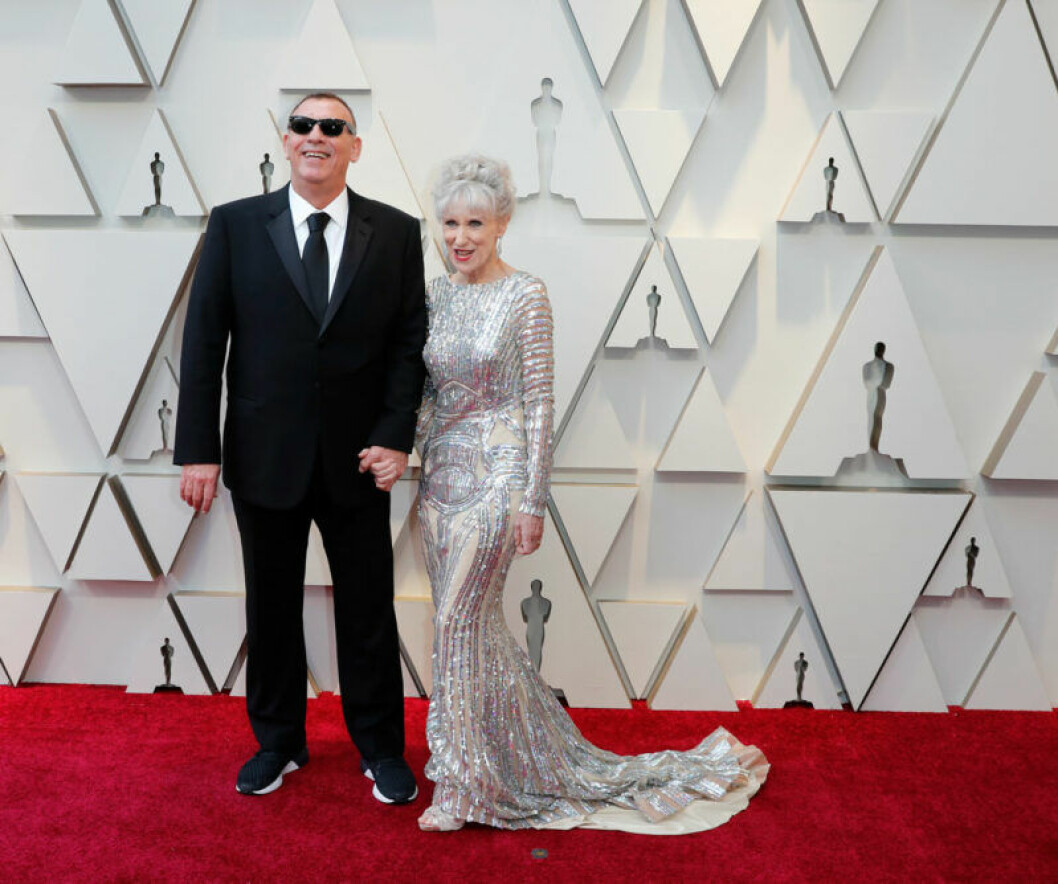 Graham King med sällskap. Graham King på Oscarsgalan 2019