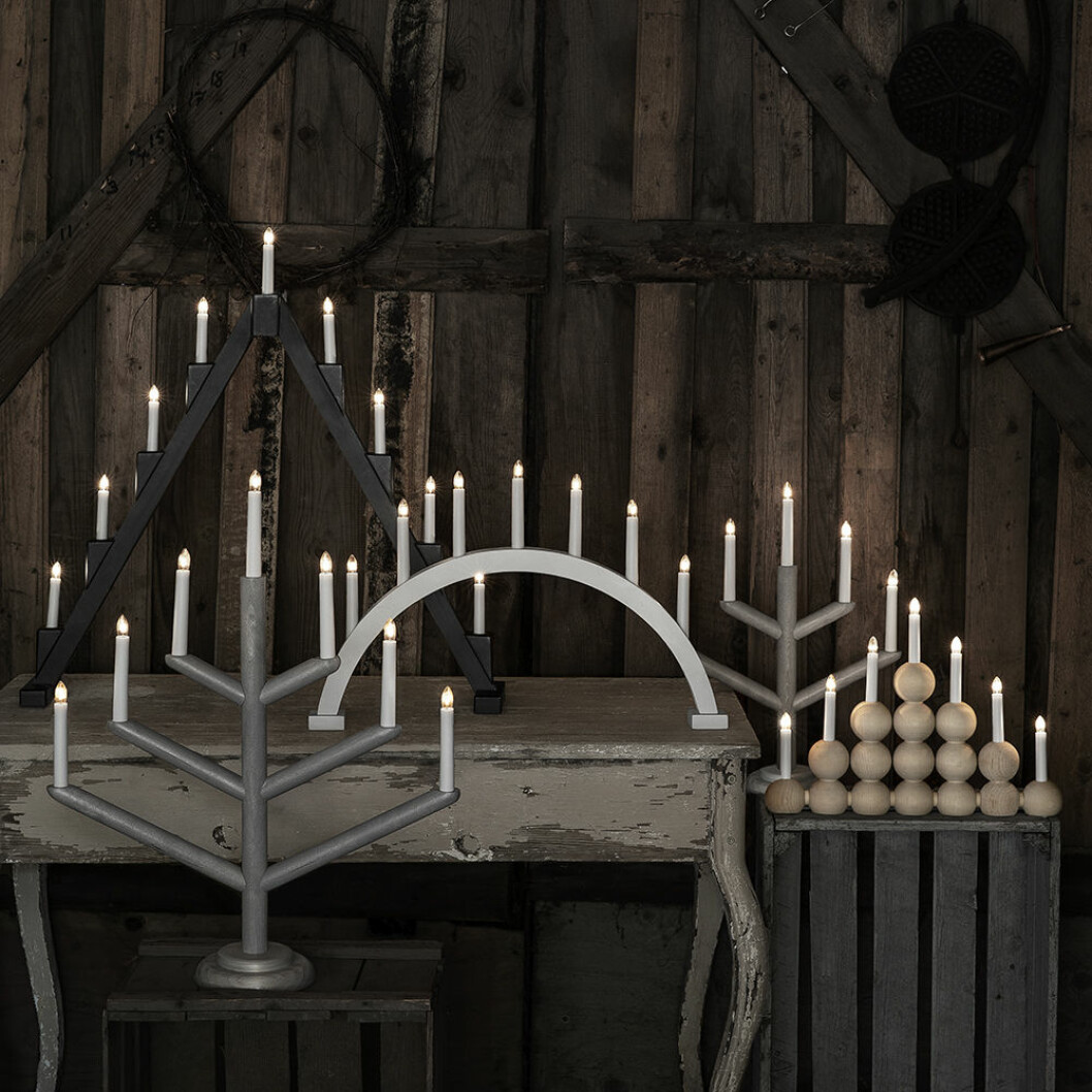 Granits elljusstakar för advent 2019