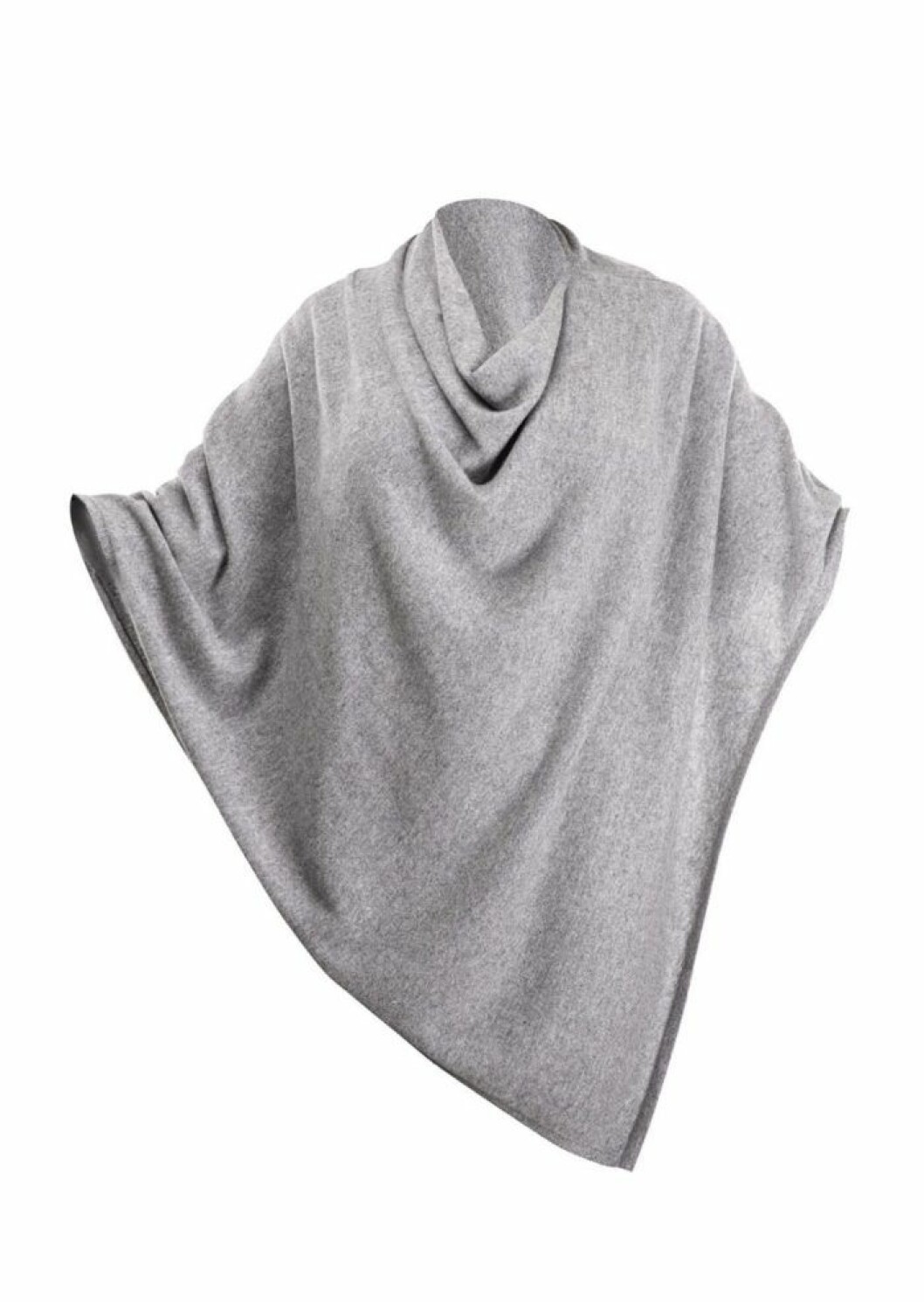 Grå poncho i kashmir från Femina Shop