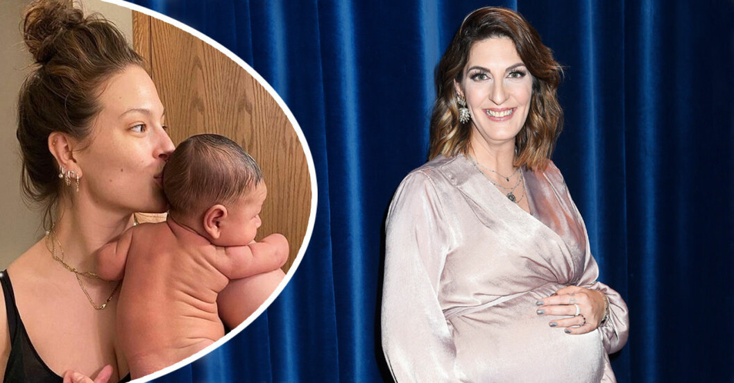 Ashley Graham med sin bebis och Soraya Lavasani är gravid