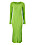 ribbstickad klänning i limegrönt med lång ärm från mbym