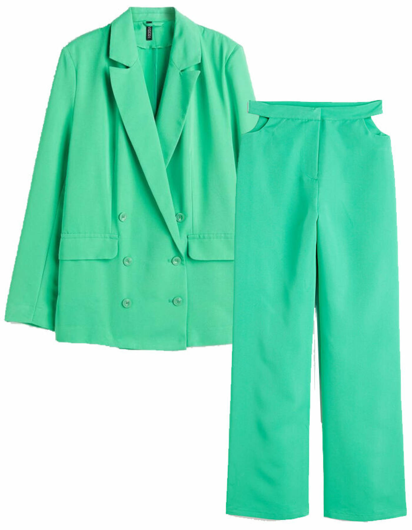 grön kostym för dam från H&amp;M