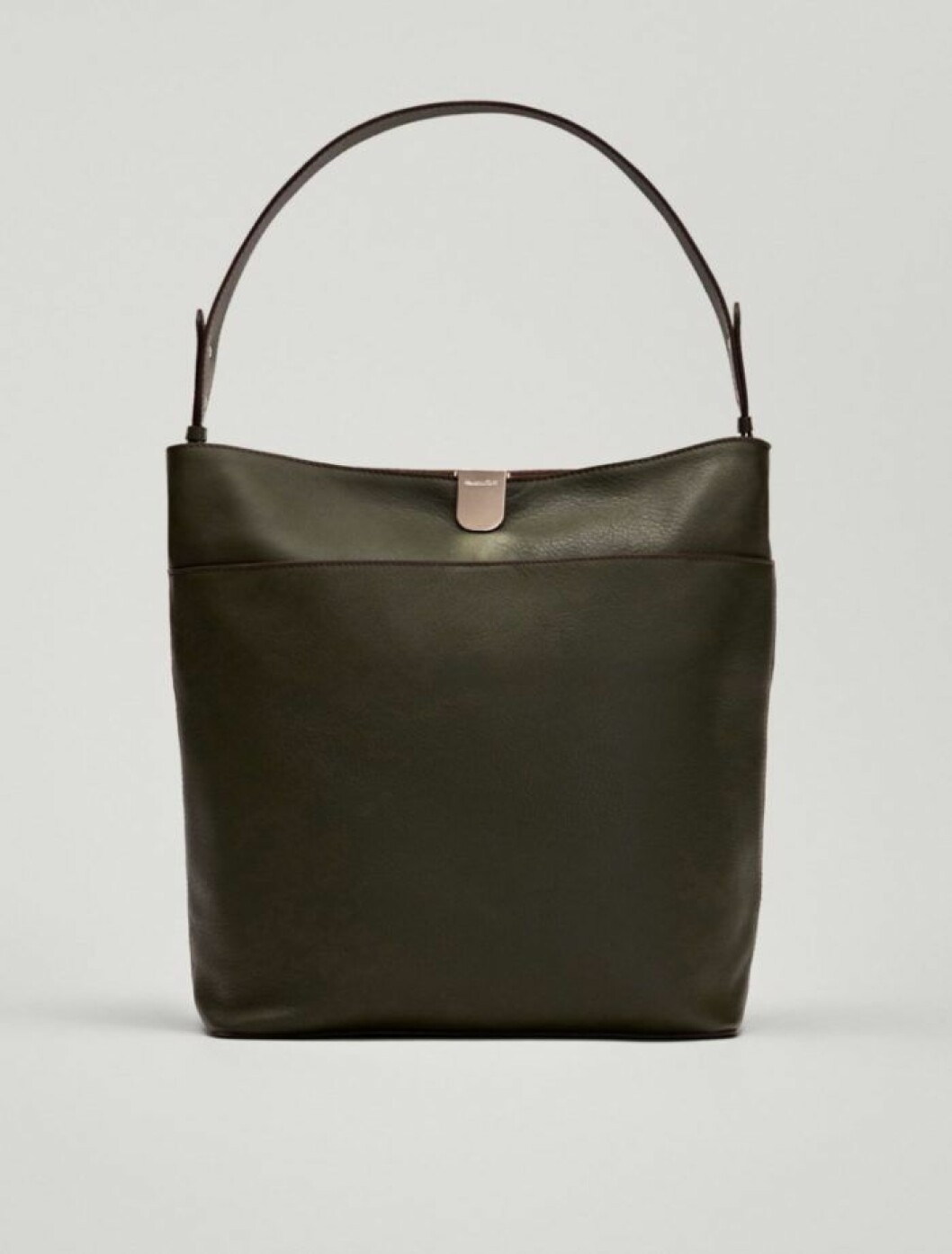 Grön läderväska från Massimo Dutti