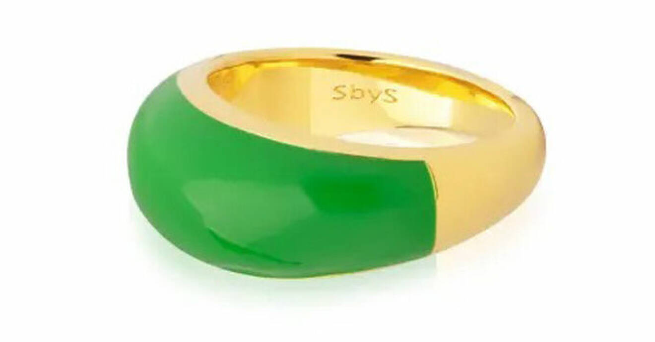 grön ring i enamel från Sophie by Sophie