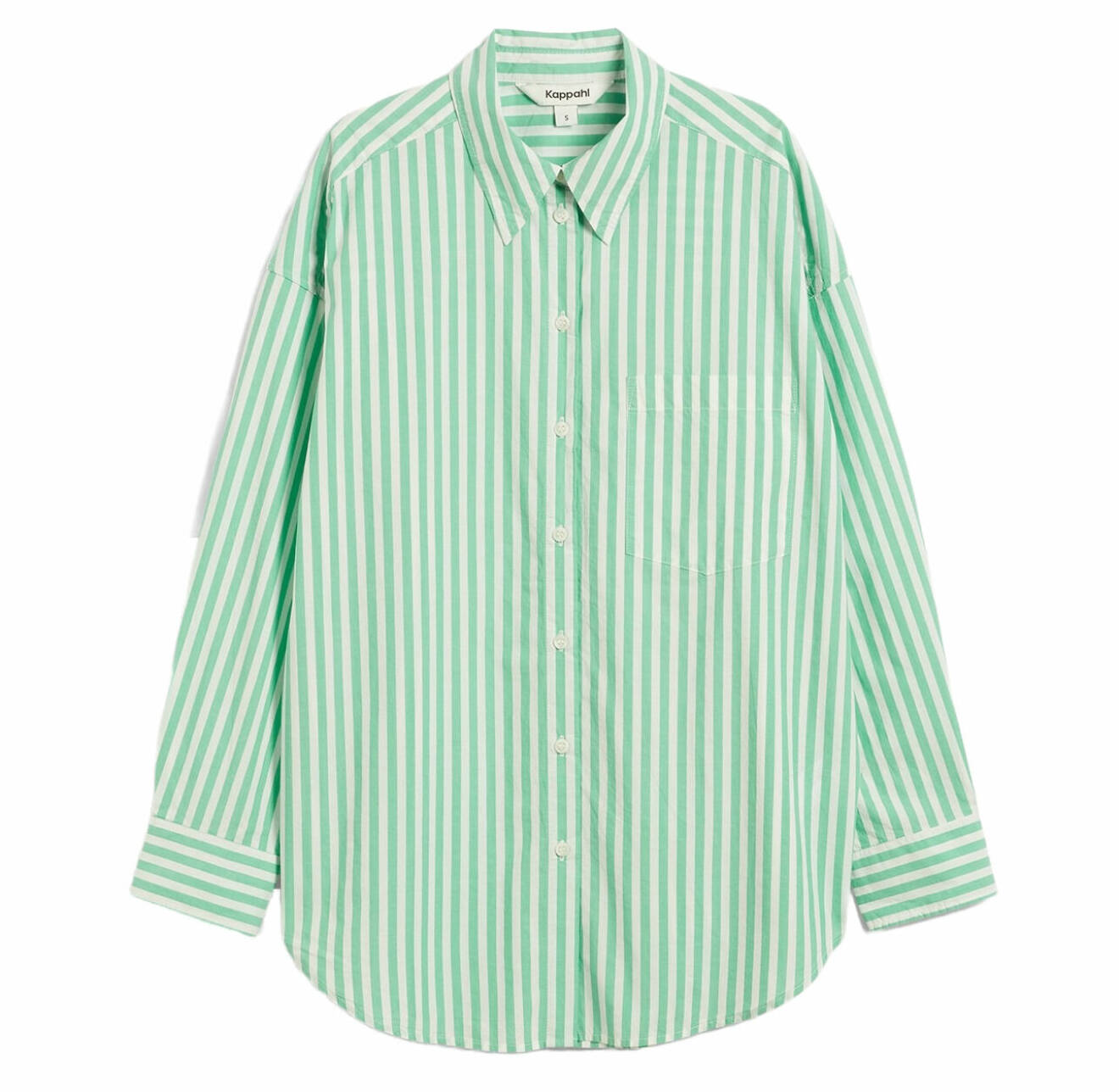 grön randig skjorta från kappahl