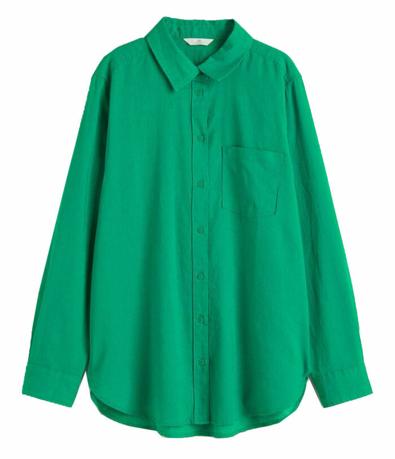 grön skjorta från H&amp;M för dam sommaren 2022