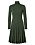grön stickad klänning med plisserad kjol från Jumperfabriken