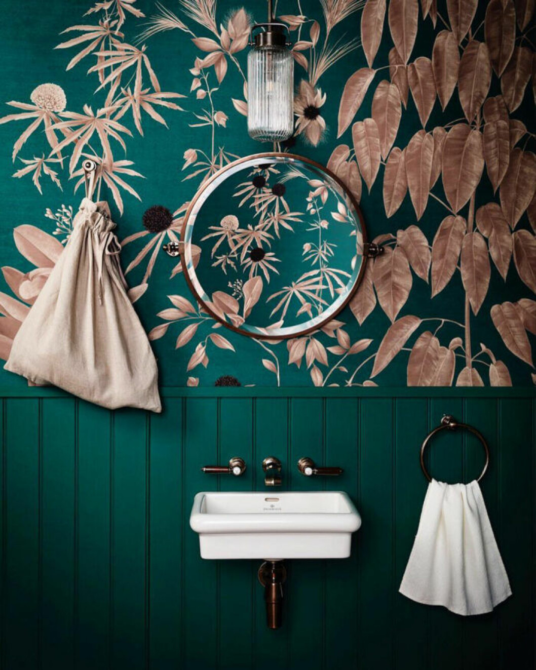 Bild: Pianeta design grönt badrum