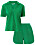 grönt matchande set i frotté med tröja och shorts från H&amp;M
