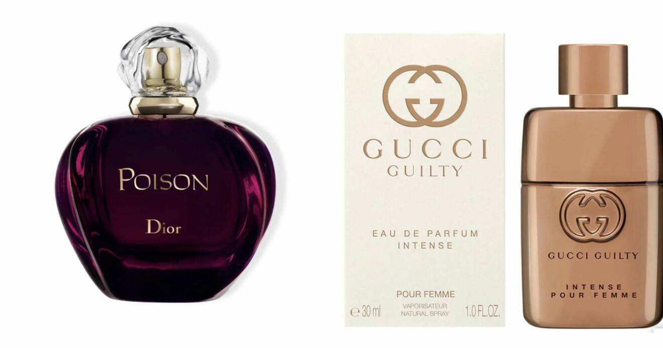 byt Diors parfymklassiker poison mot gucci guilty intense