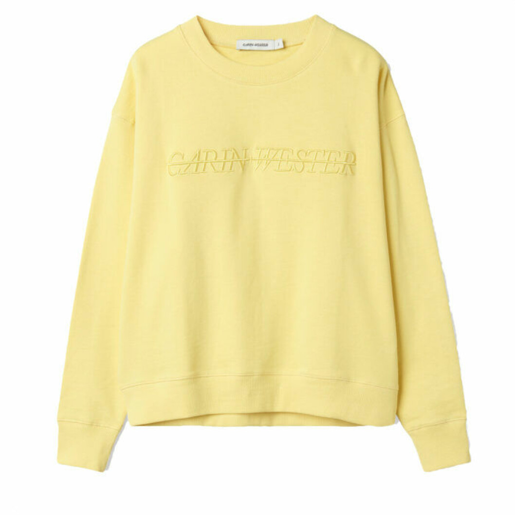Gul sweatshirt tröja från Carin Wester