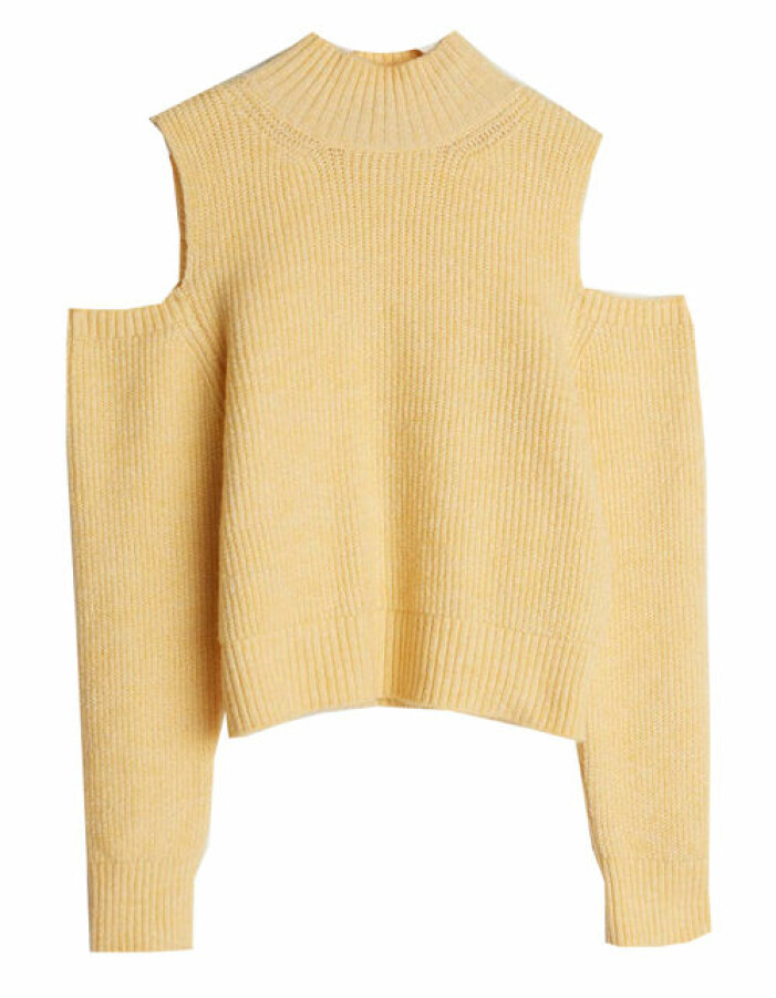 gul tröja cutouts gina tricot