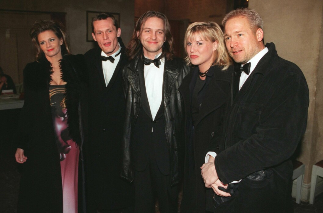 Lena Philipsson, Måns Herngren, Björn Kjellman, Josefin Nilsson och Hannes Holm på Guldbaggegalan.
