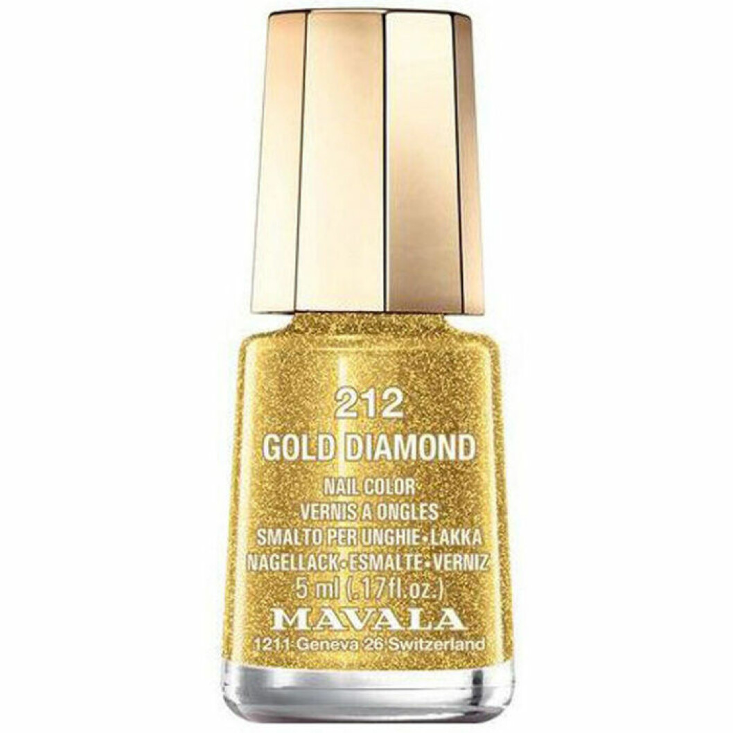 Guldglitter mavala nagellack