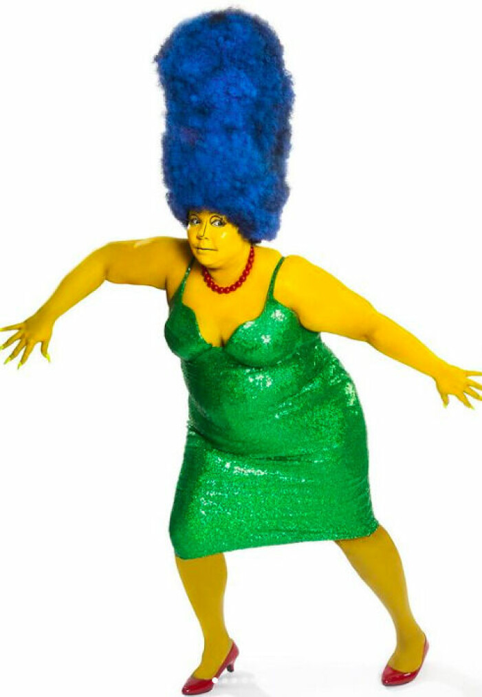 Lizzo som Marge Simpson. Lizzo utklädd till Marge Simpson under Halloween 2022.