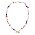 Halsband i guldpläterat ­återvunnet silver/blandade stenar, 1 300 kr, Maanesten.